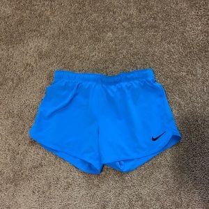 Blue nike shorts